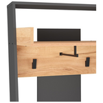 Έπιπλο Εισόδου Sciove Pakoworld σε Ανθρακί-Φυσική Απόχρωση 70x40x200εκ