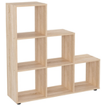 Βιβλιοθήκη Schody Pakoworld σε oak Απόχρωση 105.5x29.2x107εκ