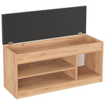 Έπιπλο Εισόδου- Σκαμπό- Παπουτσοθήκη Oriental Pakoworld σε oak Απόχρωση 100x37.2x50εκ