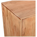 Μπουφές Leontina Pakoworld Μασίφ Ξύλο Ακακίας σε Φυσική Απόχρωση με Πόδι Μαύρο Μέταλλο 150x45x86εκ