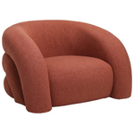 Πολυθρόνα Lexy Pakoworld Ύφασμα σε Κεραμιδί Απόχρωση 100x89.5x60εκ