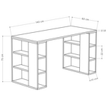 Γραφείο Colmar Pakoworld σε oak Απόχρωση 140x60x75εκ