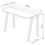 Γραφείο Malia Pakoworld σε oak Απόχρωση 120x60.5x75εκ