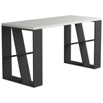 Γραφείο Honey Pakoworld σε Λευκή-Ανθρακί Απόχρωση 137x60x75εκ