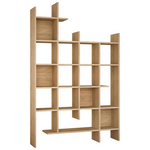 Βιβλιοθήκη Manco Pakoworld σε oak Απόχρωση 122x25.5x188εκ