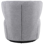 Πολυθρόνα Marelia Pakoworld Περιστρεφόμενη Γκρι Ύφασμα 73x76x76εκ