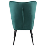 Πολυθρόνα με Υποπόδιο Siella Pakoworld Κυπαρισσί Βελούδο και Μαύρο Μέταλλο Πόδι 59x67x94εκ