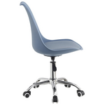 Καρέκλα Γραφείου Εργασίας Gaston ii Pakoworld pp-pu σε Απόχρωση Ανοιχτό Μπλε 48x57x80-93εκ