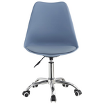Καρέκλα Γραφείου Εργασίας Gaston ii Pakoworld pp-pu σε Απόχρωση Ανοιχτό Μπλε 48x57x80-93εκ