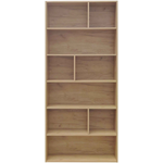 Βιβλιοθήκη Evergin Pakoworld mdf σε oak Απόχρωση 80x30x180εκ