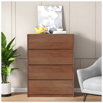 Συρταριέρα Kuanger Pakoworld mdf σε Καρυδί Απόχρωση 80x40x80εκ