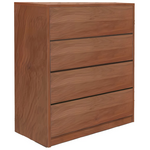 Συρταριέρα Kuanger Pakoworld mdf σε Καρυδί Απόχρωση 80x40x80εκ