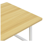 Γραφείο Εργασίας Ferje Pakoworld με Ράφια mdf σε Ανοιχτό Καρυδί με Λευκή Απόχρωση 100x48x75εκ