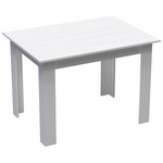 Τραπεζαρία Manka-Parker Pakoworld σετ 5τεμ σε Λευκή Απόχρωση 110x80x77εκ