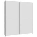 Ντουλάπα Ρούχων Noez i Pakoworld Δίφυλλη με Ράφια σε Λευκή Απόχρωση 170.5x61x190.5εκ