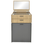 Τουαλέτα Κρεβατοκάμαρας Sonlen Pakoworld Ανθρακί-Ανοιχτό Καρυδί 60x45x122εκ