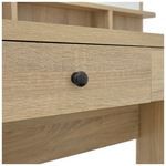 Τουαλέτα Κρεβατοκάμαρας Cenzo Pakoworld σε Φυσική με Μαύρη Απόχρωση 80x40x155εκ