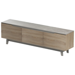 Έπιπλο Τηλεόρασης Kasandra Pakoworld σε Μπεζ Μαρμάρου-Sonoma Απόχρωση 180x35x48.5εκ