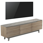 Έπιπλο Τηλεόρασης Kasandra Pakoworld σε Μπεζ Μαρμάρου-Sonoma Απόχρωση 180x35x48.5εκ