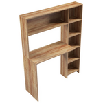 Γραφείο με Βιβλιοθήκη Janson Pakoworld σε oak Απόχρωση 113.2x40x141.8εκ