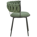 Πολυθρόνα Alkia i Pakoworld Ύφασμα σε Χακί Απόχρωση- Πόδι Μαύρο Μέταλλο 57x58.5x72εκ