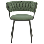 Πολυθρόνα Alkia i Pakoworld Ύφασμα σε Χακί Απόχρωση- Πόδι Μαύρο Μέταλλο 57x58.5x72εκ