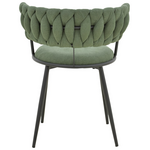 Πολυθρόνα Alkia i Pakoworld Ύφασμα σε Χακί Απόχρωση- Πόδι Μαύρο Μέταλλο 57x58.5x72εκ