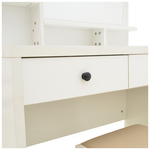 Τουαλέτα Κρεβατοκάμαρας Cenzo Pakoworld σε Λευκή με Γκρι-Μπεζ Απόχρωση 80x40x155εκ