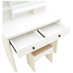 Τουαλέτα Κρεβατοκάμαρας Cenzo Pakoworld σε Λευκή με Γκρι-Μπεζ Απόχρωση 80x40x155εκ