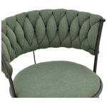 Σκαμπό Μπαρ Alkia i Pakoworld Ύφασμα σε Χακί Απόχρωση- Πόδι Μαύρο Μέταλλο 50x56x95εκ