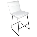 Σκαμπό Μπαρ Essential Pakoworld Ύφασμα Μπεζ-Πόδι Μάυρο Μεταλλικό 53x64.5x107εκ