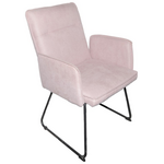 Πολυθρόνα Essential Pakoworld Ύφασμα Σάπιο Μήλο-Πόδι Μαύρο Μεταλλικό 55.5x59x89εκ