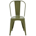 Καρέκλα Utopia Pakoworld Μέταλλο σε Λαδί Απόχρωση 44x44x85εκ