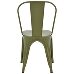 Καρέκλα Utopia Pakoworld Μέταλλο σε Λαδί Απόχρωση 44x44x85εκ