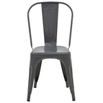 Καρέκλα Utopia Pakoworld Μέταλλο σε Ανθρακί Απόχρωση 44x44x85εκ