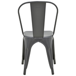 Καρέκλα Utopia Pakoworld Μέταλλο σε Ανθρακί Απόχρωση 44x44x85εκ