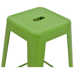 Σκαμπό Μπαρ Utopia Pakoworld Μέταλλο σε Πράσινη Απόχρωση 42x42x76εκ