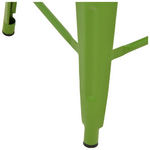 Σκαμπό Μπαρ Μεσαίου Ύψους με Πλάτη Utopia Pakoworld Μέταλλο σε Πράσινη Απόχρωση 42x42x86εκ