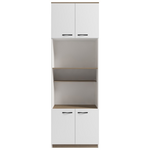 Ντουλάπα Κουζίνας Rowan Pakoworld σε Λευκή-Sonoma Απόχρωση 60x42x182εκ