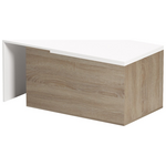 Τραπέζι Σαλονιού Extera Pakoworld Επεκτεινόμενο σε Λευκή-Sonoma Απόχρωση 100-160x50x45εκ