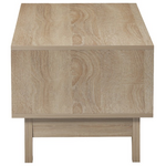 Τραπέζι Σαλονιού Judas Pakoworld σε Μπεζ Μαρμάρου-Sonoma Απόχρωση  90x45x38.5εκ