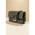 Τσαντάκι Ώμου με Καπάκι με Τετράγωνη Αγκράφα