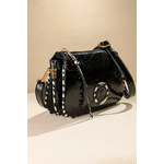 Χιαστί Τρίχωρη Τσάντα με Zebra Print Φινιρίσματα