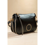 Χιαστί Τρίχωρη Τσάντα με Zebra Print Φινιρίσματα