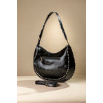 Τσάντα Ώμου με Ιδιαίτερο Κόψιμο και Zebra Print Φινιρίσματα