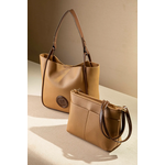 Σετ Μεγάλη Τσάντα Ώμου με Μικρότερη Χιαστί