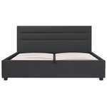 Κρεβάτι Molito Pakoworld Βελούδο σε Μαύρη Απόχρωση με Αποθηκευτικό Χώρο150x200εκ