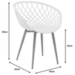 Τραπεζαρία Manka-Ezra Pakoworld σετ 5τεμ σε Sonoma-Μαύρη Απόχρωση 110x80x77εκ