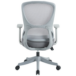 Καρέκλα Γραφείου Εργασίας Litulo Pakoworld Ύφασμα Mesh σε Γκρι Απόχρωση 51x50.5x98/106εκ