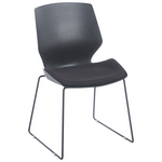 Καρέκλα Επισκέπτη Genuine Pakoworld pp-pu σε Μαύρη Απόχρωση με Μαξιλάρι 47x52x85εκ